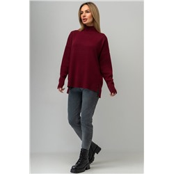 Женский джемпер оверсайз с воротником-стойкой Happyfox