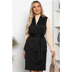 Костюм с юбкой Окси (черный) К14336-8М