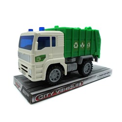 Мусоровоз (инерцион.) 22*13см / коробка 661-07А