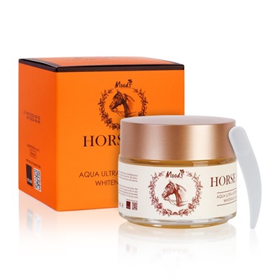 Moods HORSE OIL Aqua Ultra Moisturizing Whitening Mask, Belov (Ультраувлажняющая отбеливающая маска для лица С ЛОШАДИНЫМ ЖИРОМ), 100 мл.