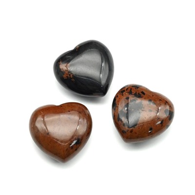 Сердце из обсидиана 25*25*12мм