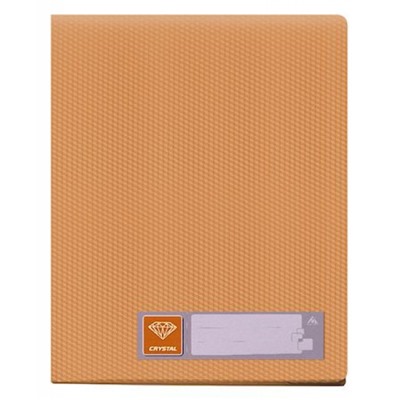 Папка-файл  20 Crystal -CR20OR 0.5мм оранжевая (816979) Бюрократ