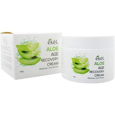 EKEL Крем д/лица антивозрастной с алоэ Age Recovery  Cream Aloe 100г