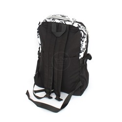 Рюкзак MF-9572,  молодежный,  2отд,  1внутр+5внеш.карм,  черный/белый 256525