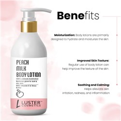 PEACH MILK Body Lotion, Luster (ПЕРСИКОВОЕ МОЛОКО лосьон для тела, Ластер), 300 мл.