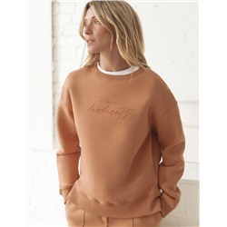 Свитшот из премиального футера трехнитки с начесом