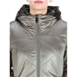 F02 DARK GREEN Куртка демисезонная женская (100 гр. синтепон) размер XL (48) - 52 российский