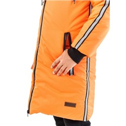 Пальто для девочки Спорт оранжевый