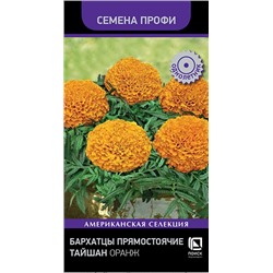 Бархатцы Тайшан Оранж прямостоячие (Код: 90748)