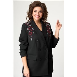 БелЭльСтиль 848-1 23 22+604-2 00 22 черный, Брюки,  Жакет