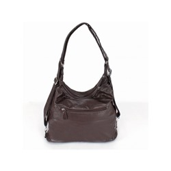 Сумка женская искусственная кожа Guecca-8615  (рюкзак-change),  2отд,  шоколад 241778