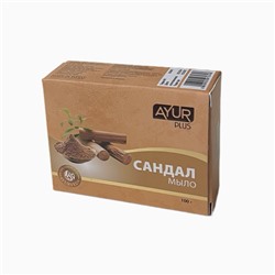 SANDAL soap, Ayur Plus (Мыло туалетное САНДАЛ, Аюр Плюс), 100 г.