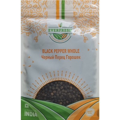 BLACK PEPPER WHOLE, Everfresh (ЧЁРНЫЙ ПЕРЕЦ ГОРОШЕК, Эверфреш), 50 г.