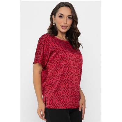 Блуза Морган (красная/цепи) Б14087-16М
