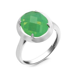 Кольцо из серебра лунный камень зеленый, Ю-100М48