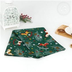 Полотенце 45*75 см. "Лошадки" рогожка хлопок 100%