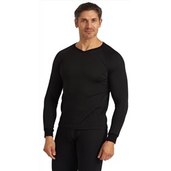 Термобельё LS для средней активности, кальсоны и фуфайка, черное