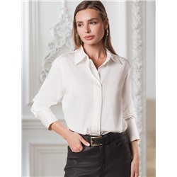 Блузка из сатина с эластаном