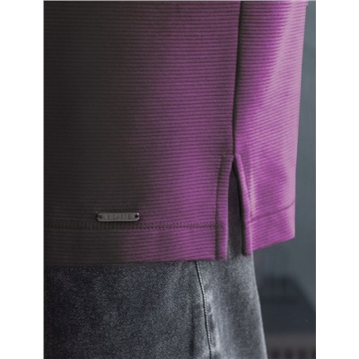 Джемпер базовый из мягкого фактурного трикотажа с круглым воротом