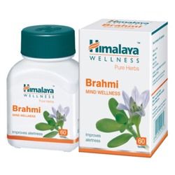 BRAHMI, Himalaya (БРАМИ (БРАХМИ), тоник для мозга, улучшение памяти, Хималая), 60 таб.