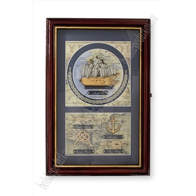 Ключница деревянная 20*30 см, №16