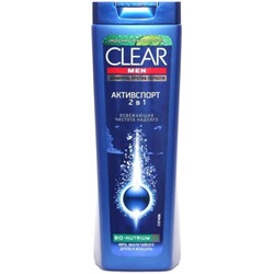 CLEAR Шампунь п/перхоти муж. 400ml Men  2в1 Активспорт