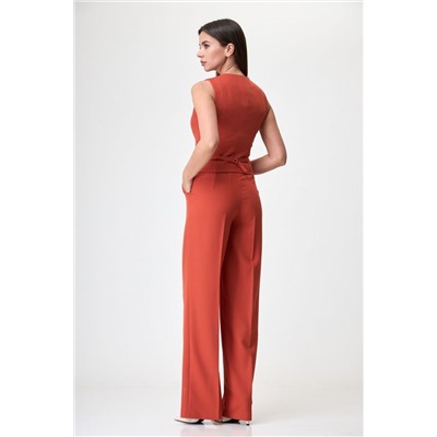 Anelli 970 кирпичный, Брюки,  Жакет,  Жилет