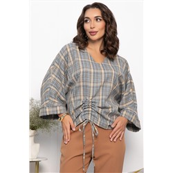 Блуза Ватсон (серо-бежевая) Б14150-12М