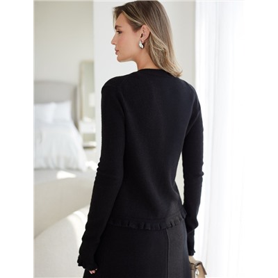 Кардиган из пряжи с кашемиром