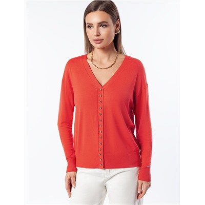 Кардиган тонкой вязки из вискозы