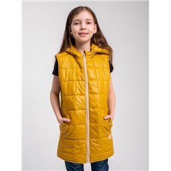 Жилет для девочки "Хит" горчица