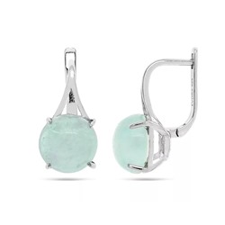 Серьги из серебра халцедон, МЦВ51