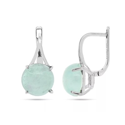 Серьги из серебра халцедон, МЦВ51