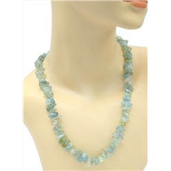 Бусы из Аквамарина галтовка, 51см,  59,5г