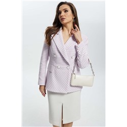 Mislana С905 лаванда+белый, Юбка,  Жакет