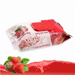Влажные салфетки SLEEPY NATURAL Клубника (клапан) 120шт