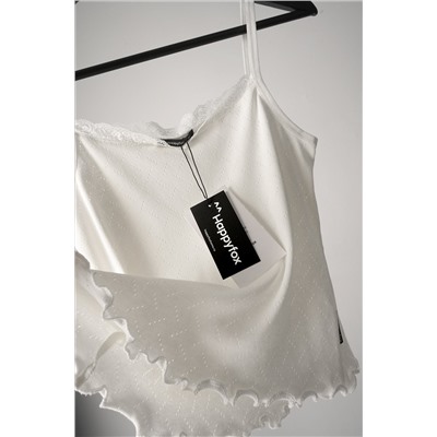 Женская пижама с шортами из ажурного хлопка Happyfox