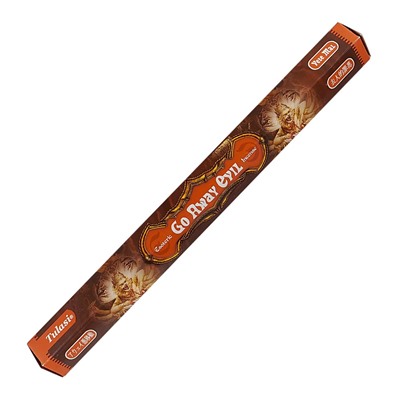 Tulasi GO AWAY EVIL Esoteric Incense Sticks, Sarathi (Туласи благовония ЗЛО, УХОДИ, Саратхи), уп. 20 палочек.