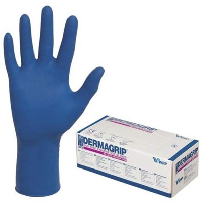 Перчатки  DERMAGRIP HIGH RISK латексные нестерильн.неопудр. XL(9-10) (мин.25 пар.) голубые