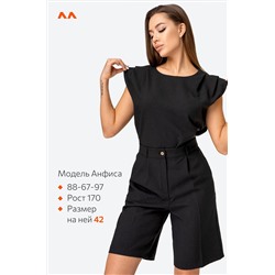 Женский льняной костюм с шортами Happyfox