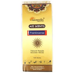 Ace Scents FRANKINCENSE Natural Masala Incense Sticks, Aromatika (ЛАДАН натуральные ароматические палочки, Ароматика), 100 палочек.