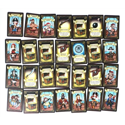 Карточная настольная игра «Пиратская мафия» (28 карточек)