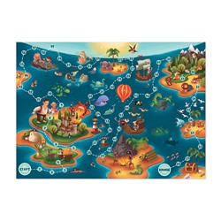 Настольная игра для детей «Карта сокровищ» квест по чтению