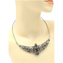 Колье яшма уральская, 46см.