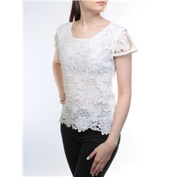 1908 Блузка кружевная женская (95% хлопок, 5% спандекс) размер 50