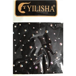 Linea crystal  Колготки  сетка+стразы