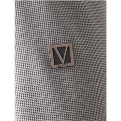 Лонгслив из мягкого фактурного трикотажа с плетеным воротником поло на молнии