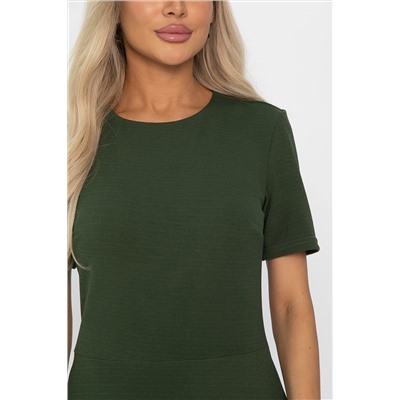 Платье трикотажное Парижанка (зеленое) П14415-10М