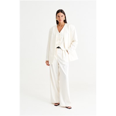 MUA 43-283-white, Брюки,  Жакет,  Жилет
