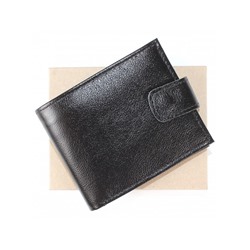 Портмоне мужское Croco-ПР-903 натуральная кожа 3 отд,  3 карм,  черный матовый (3)  207300